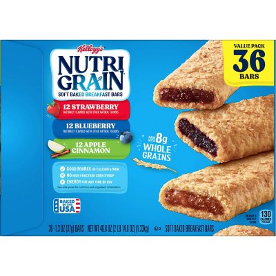 Nutri-Grain Bars Variety Pack, 1.3 oz., 36 pk.