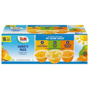 Dole No Sugar Added Mixed Fruit Variety Pack, 4 oz., 16 pk.