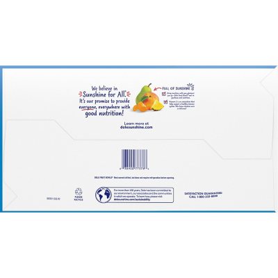 Dole No Sugar Added Mixed Fruit Variety Pack, 4 oz., 16 pk.