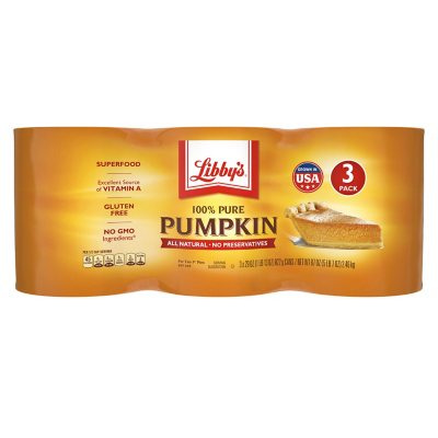 Libby's 100% reiner Kürbis, 822 g, 3er-Pack