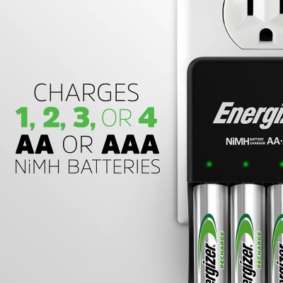 Energizer Recharge PowerPlus Charger AA & AAA Batteries, 8 pk.