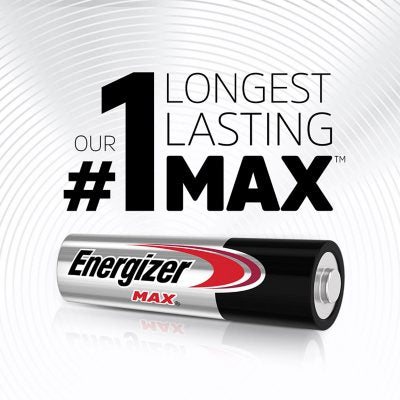 Energizer MAX AA Alkaline Batteries, 48 pk.