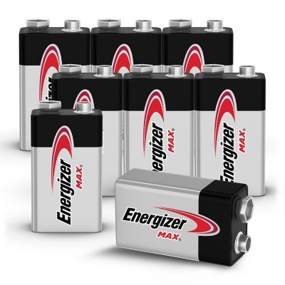 Energizer MAX 9 Volt Alkaline Batteries, 8 pk.