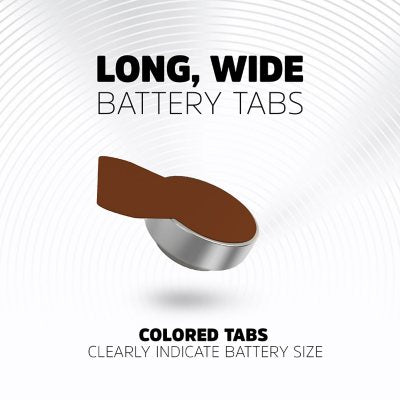 Energizer Hearing Aid Batteries Size 312, Brown Tab 40 pk.