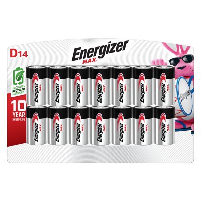 Energizer MAX D Alkaline Batteries, 14 pk.