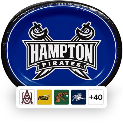 NCAA HBCU Oval Paper Plates, 10" x 12" , 50 ct., Choose Your Team