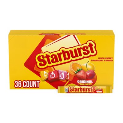 Starburst Original Fruity Chewy Candy, Full Size, 2.07 oz., 36 ct.