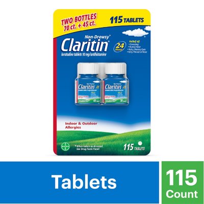Claritin 24 Stunden Antiallergikum Tabletten, nicht-müdemachend, 115 St.