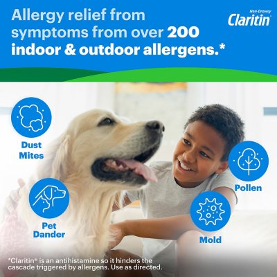 Children's Claritin Non-Drowsy Chewable Tablets, 5 mg Loratadine, Grape 40 ct./pk., 2 pk.