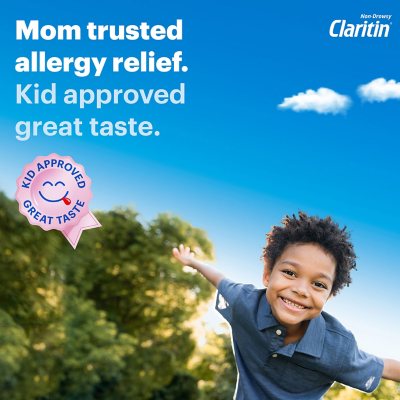 Children's Claritin Non-Drowsy Chewable Tablets, 5 mg Loratadine, Grape 40 ct./pk., 2 pk.