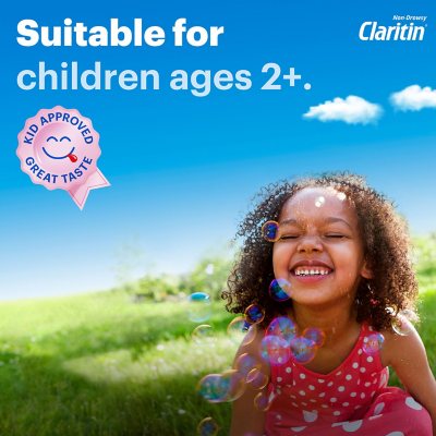 Children's Claritin Non-Drowsy Chewable Tablets, 5 mg Loratadine, Grape 40 ct./pk., 2 pk.