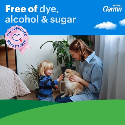 Children's Claritin Non-Drowsy Chewable Tablets, 5 mg Loratadine, Grape 40 ct./pk., 2 pk.
