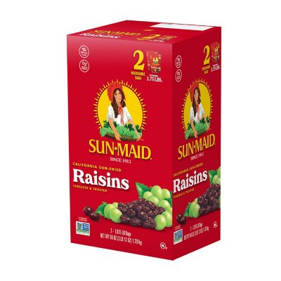 Sun-Maid California Sun-Dried Raisins, 30 oz., 2 pk.