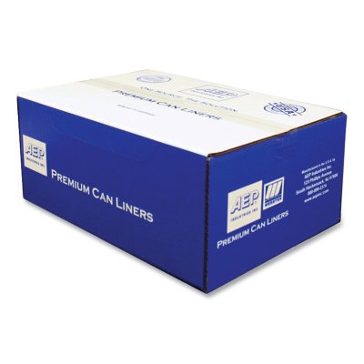 Platinum Plus Can Liners, 60 gal, 1.55 mil, 39" x 56", Gray (50 ct.)