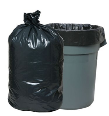 Platinum Plus Can Liners, 60 gal, 1.55 mil, 39" x 56", Gray (50 ct.)