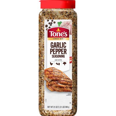 Tone's Garlic Pepper Seasoning Blend 21 oz.