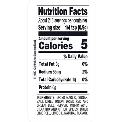 Tone's Cilantro Lime Seasoning, 6.75oz