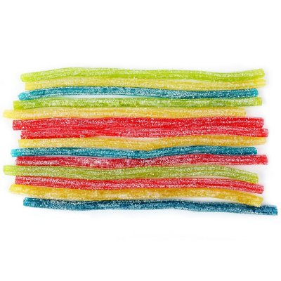 SOUR PUNCH Rainbow Straws, Chewy Candy, 2 oz., 24 ct.