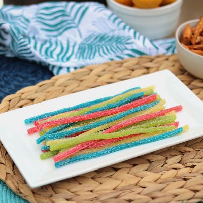 SOUR PUNCH Rainbow Straws, Chewy Candy, 2 oz., 24 ct.
