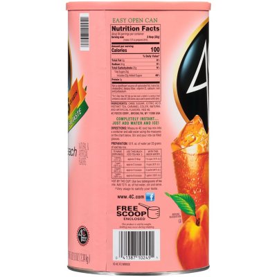 4C 35 QT Peach Iced Tea Mix (82.6 oz.)