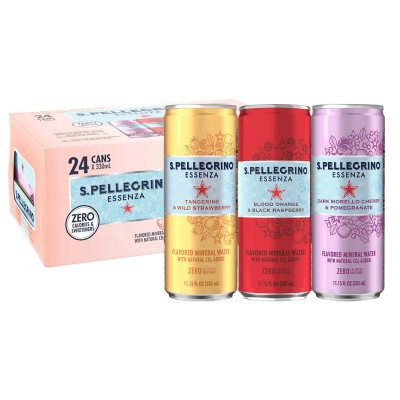 S.Pellegrino Essenza Flavored Mineral Water Variety Pack, 11.15 fl. oz., 24 pk.