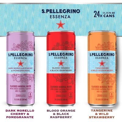 S.Pellegrino Essenza Flavored Mineral Water Variety Pack 11.15 fl. oz., 24 pk.