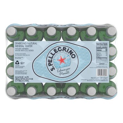 S.Pellegrino Sparkling Natural Mineral Water 16.9 fl. oz., 24 pk.
