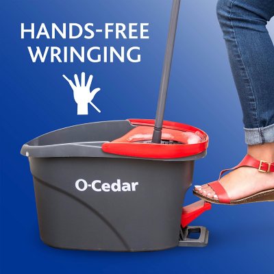 O-Cedar EasyWring Spin Mop & Bucket System with 3 Extra Refills
