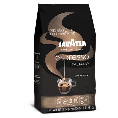 Lavazza Medium Roast Whole Bean Coffee, Caffe Espresso35.2 oz.