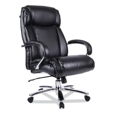 Alera Maxxis Series Big and Tall Leather Office Chair, Black