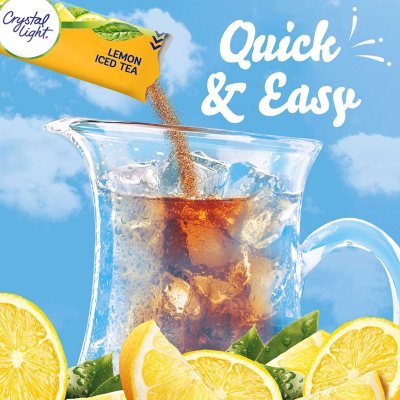 Crystal Light Lemon Iced Tea Naturally Flavored Powdered Drink Mix 16 ct.