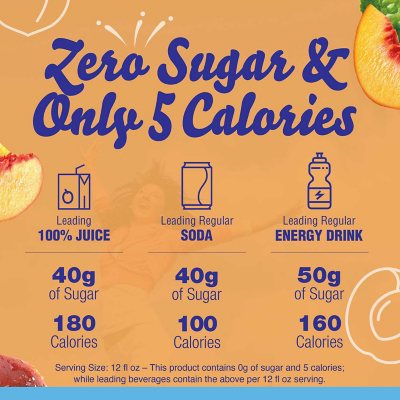 Crystal Light Peach Iced Tea Powdered Drink Mix 4.55 oz.