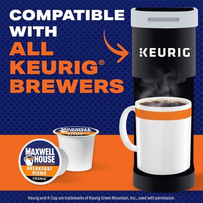 Maxwell House Breakfast Blend Light Roast K Cup Coffee Pods, 100 ct.