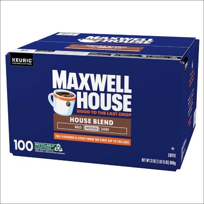 Maxwell House Medium Roast K-Cup Coffee Pods, House Blend, 100 ct.