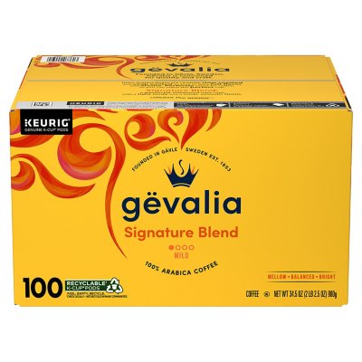 Gevalia Mild Roast K-Cup Coffee Pods, Signature Blend 100 ct.