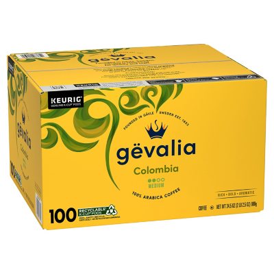 Gevalia Medium Roast K-Cup Coffee Pods, Colombia Blend 100 ct.