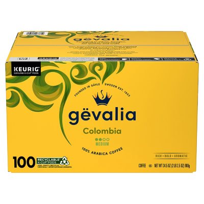 Gevalia Medium Roast K-Cup Coffee Pods, Colombia Blend 100 ct.