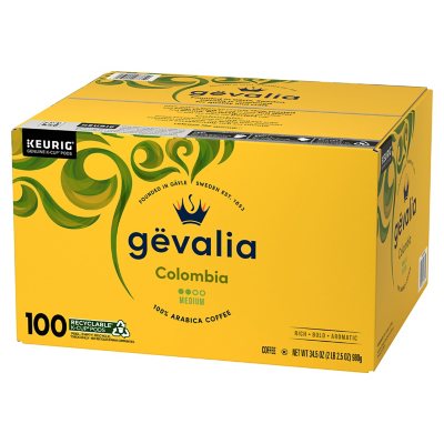 Gevalia Medium Roast K-Cup Coffee Pods, Colombia Blend 100 ct.