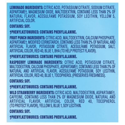 Crystal Light Lemonade, Fruit Punch, Raspberry Lemonade and Wild Strawberry Powdered Drink Mix Variety Pack 60 ct.