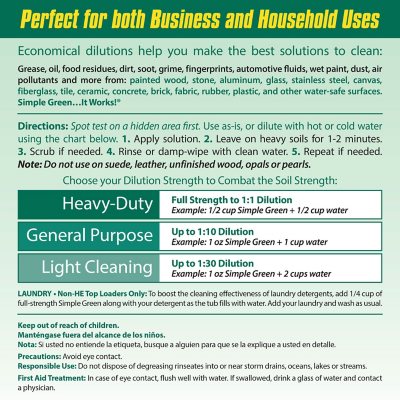 Simple Green All-Purpose Cleaner (140 oz. Refill + 32 oz. Trigger Spray)