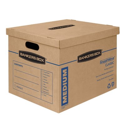 Bankers Box SmoothMove Classic 14 Box Kit (8 Medium/6 Large)