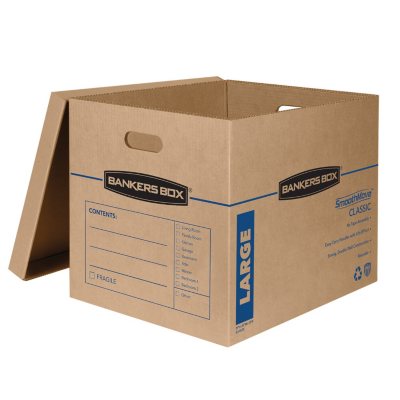 Bankers Box SmoothMove Classic 14 Box Kit (8 Medium/6 Large)