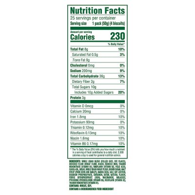 belVita Cinnamon Brown Sugar Breakfast Biscuits, 25 pk., 4 biscuits per pack