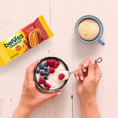 belVita Cinnamon Brown Sugar Breakfast Biscuits, 25 pk., 4 biscuits per pack