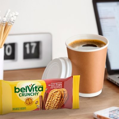 belVita Cinnamon Brown Sugar Breakfast Biscuits, 25 pk., 4 biscuits per pack