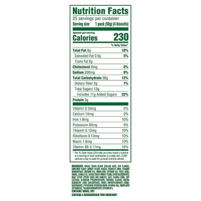 belVita Blueberry Breakfast Biscuits, 4 biscuits per pack, 25 pk.