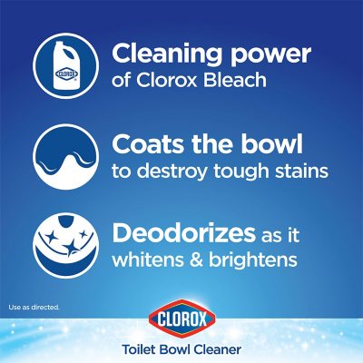 Clorox Toilet Bowl Cleaner with Bleach, Rain Clean, 6pk., 144 fl. oz.