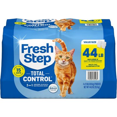 Fresh Step Total Control Scented Clumping Litter with Febreze, 44 lbs.