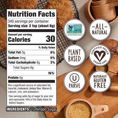 Sugar in the Raw Natural Cane Turbinado Sugar, 96 oz.