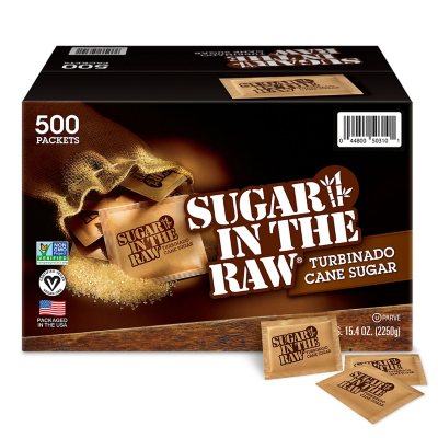 Sugar in the Raw Natural Cane Turbinado Sugar 4.5 g., 500 pk.